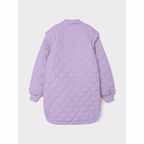 NAME IT Lang Quiltet Jakke Maida Pastel Lilac